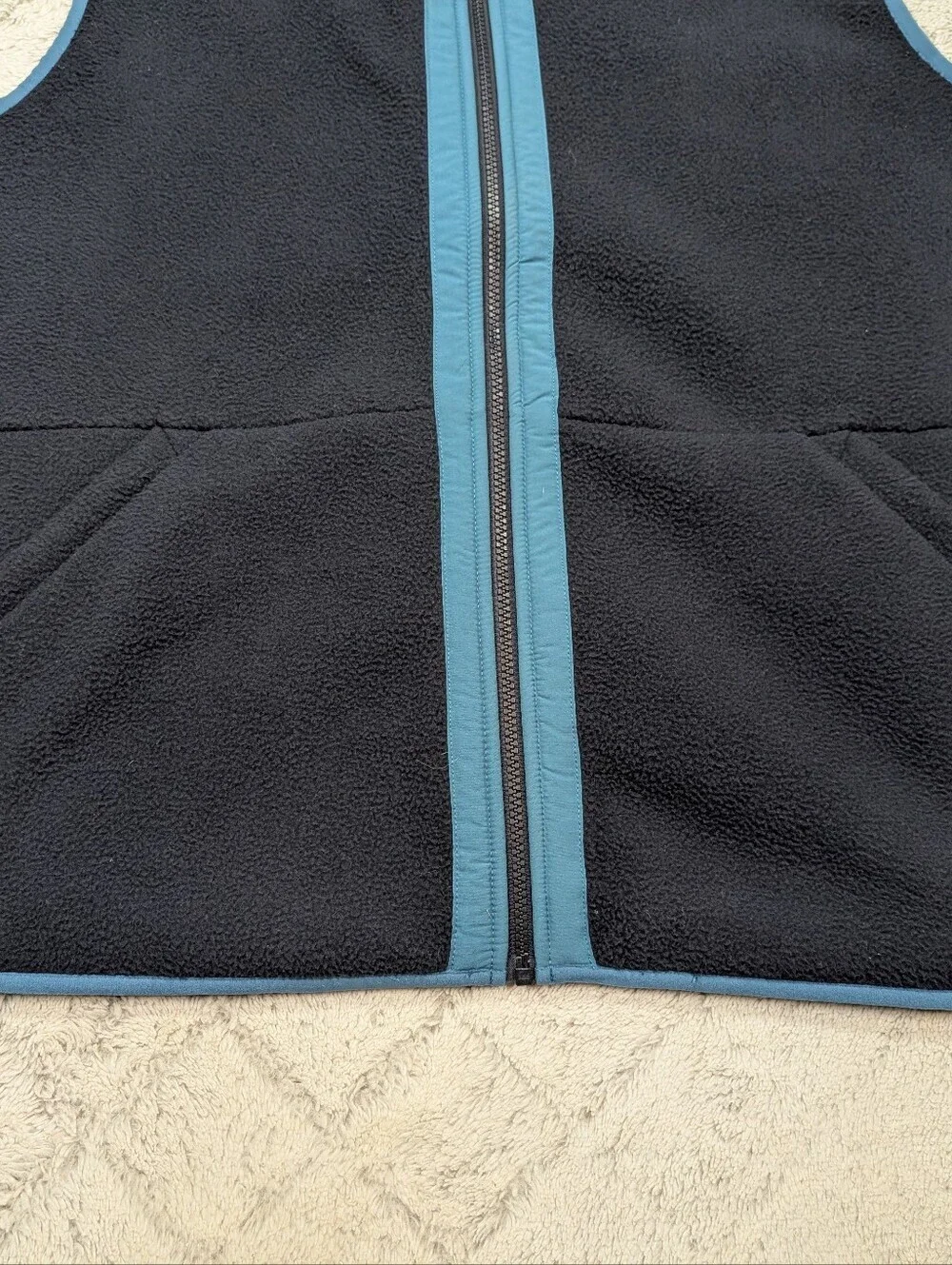 The North Face Vest Jacket Mens XL Blue Navy Carbondale Fleece Outdoor Casual